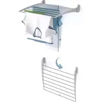 Foxydry Wand-Wäscheständer aus Aluminium, Wäschetrockner für innen und außen – Fold Down 60 cm