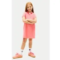 Tommy Hilfiger Kleid für den Alltag KG0KG08564 Hellrosa Regular Fit