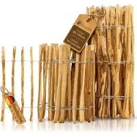 BooGardi Staketenzaun 150cm hoch · 150cm x 3m (Lattenabstand 3-5cm) · Holz-Zaun Garten in 14 Größen Gartenzaun Holz Sichtschutz Holzzaun Bauernzaun