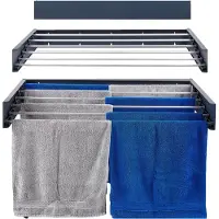Foxydry Platzsparender Wand-Wäscheständer, ideal für Badezimmer und Waschküche - Hide 101 cm