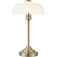 Markslöjd Tischlampe Kurage, bronze / altmessing, für Wohn- / Esszimmer, Glas, Tischlampe
