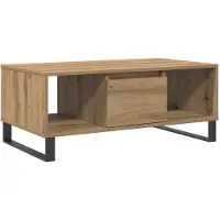 vidaXL Couchtisch Artisan-Eiche 90x50x36,5 cm Holzwerkstoff
