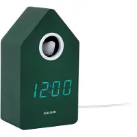Karlsson - Wecker Cuckoo Led - Grün - 9x9x15.8cm
