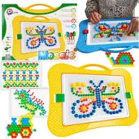 Technok Mosaik-Farbpuzzle 300er Set Pilze Lernfarben Brett 2100
