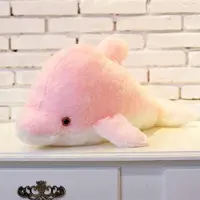 Halay Knuffel-Nachtlicht Dolfi in Rosa, 30 cm, weiches Plüsch mit LED-Lichtern, ideal für unruhige Schläfer