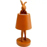 Kare LED-Akkutischleuchte Animal Rabbit, orange, IP54, 29cm dimmbar, gelb / orange, für Wohn- / Esszimmer, Kunststoff, Design