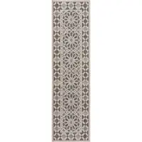 Benuta Nest In- & Outdoor-Läufer River Beige/Blau 67x240 cm - Teppich für Balkon, Terrasse & Garten