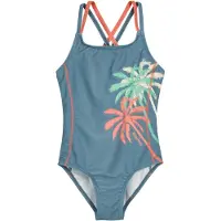 Playshoes Badeanzug "Palmen" in Hellblau - 158/164