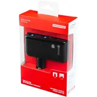 Modecom Royal CG2U2Q Kfz-Ladegerät, Schwarz, 2x USB Port, Überladungsschutz, LED-Anzeige, kompatibel mit PKW und LKW 12 V-24 V
