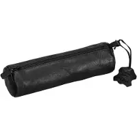Pagna 22508-01, Weiches Federmäppchen, Echtes Leder, Schwarz, Einfarbig, Junge/Mädchen, Reißverschluss