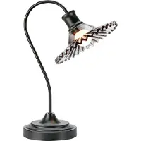 Markslöjd Nova Tischleuchte, schwarz, Rauchglas, Höhe 41,5 cm, E27 - , Nova, Schwarz, für Wohnzimmer, Metall