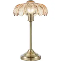 Markslöjd Tischlampe Kurage, bronze / altmessing, für Wohn- / Esszimmer, Glas, Tischlampe