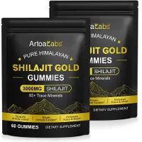 P-Beauty Shilajit Himalayan Gold Gummibärchen Fulvosäure 3000mg 2x60 St