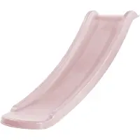 Axi Sky120 Rutsche Pastellrosa - 118 cm | Anbau Element für Kinder Spielturm / Spielhaus / Stelzenhaus | Anbaurutsche für Podesthöhe 60 cm