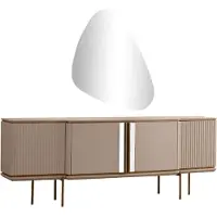 Xl Moebel Gmbh Beige Esszimmer Anrichte 2-türig r Spiegel Moderne Holz Möbel