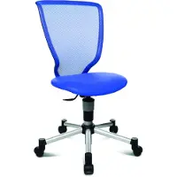 Topstar Drehstuhl Titan Junior - blau Sicherheitsdoppelrollen für alle Böden.