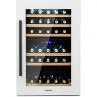Klarstein Vinsider 41D Built-In Duo Quartz Edition Weinkühlschrank Einbaugerät Weiß