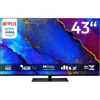 Medion 108 cm (43 Zoll) Fernseher (Smart TV, 4K, Dolby Vision HDR, Prime Video, Disney+, Dolby Atmos, DTS X, kompatibel mit Google TV, PVR, Bluetooth, MD 843400)