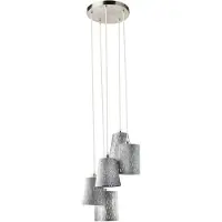 Globo Lighting TAROK Hängeleuchte Metall nickel matt, 5xE14 15265-5H1