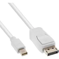 InLine Mini DisplayPort zu DisplayPort Kabel, weiß, 1,5m, 1,5 m, DisplayPort, Mini DisplayPort, Männlich, Männlich, 3840 x 2160 Pixel