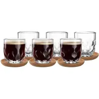 Leonardo Gocce Kaffeegläser mit Untersetzer
