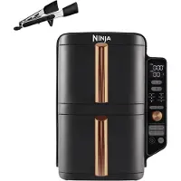 Ninja Double Stack XL Heißluftfritteuse 2 vertikale Schubladen 4 Kochstufen 2