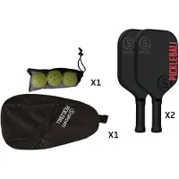 Sporti France Outdoor Fiberglass Pickleball-set