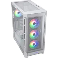 Cougar DUOFACE PRO RGB, Midi-Tower, ohne Netzteil, USB/Audio, ATX, 1x USB-C 3.1, 2x USB 3.0, 1x USB 2.0, weiß