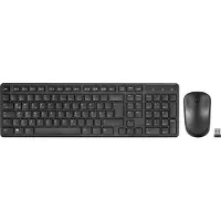 Speedlink SIGNIUM Deskse- Wireless, Volle Größe (100%), Kabellos, RF Wireless, QWERTZ, Schwarz, Maus enthalten