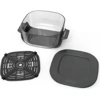 Ninja CRISPi TempWare Glasbehälter 3,8L, Farbe:Schwarz
