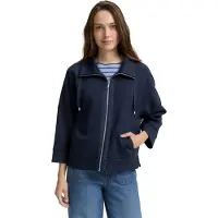 Tom Tailor Sweatjacke "Boxy" mit Taschen