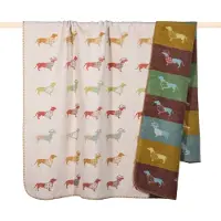 PAD Wohndecke "DACKEL" Made in Europe, Kuscheldecke, Wendefunktion, 150x200 cm