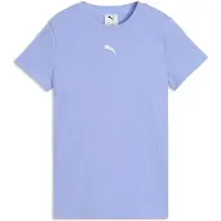 Puma T-Shirt "ESS ELEVATED RIB SLIM TEE G" Kurzarm, für Jugendliche, Rundhalsausschnitt
