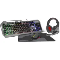 Speedlink LUNERA 4in1 Illuminated Gaming Set, black - DE layout