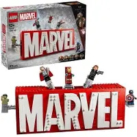 LEGO Marvel Avengers MARVEL Logo Bausatz zum Bauen und Ausstellen 76313