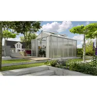 Pergart Vitavia, Gewächshaus "Zeus Comfort 10000", aluminium eloxiert, 10,0 m², 16 mm HKP