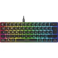 Speedlink SL-670014-BK, 60%, Verkabelt & Kabellos, RF kabellos + USB, QWERTZ, RGB-LED, Schwarz