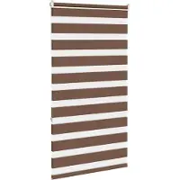 vidaXL Doppelrollo Braun 85x150 cm Stoffbreite 80,9 cm Polyester