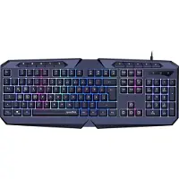 Speedlink LUDICIUM, Volle Größe (100%), Kabelgebunden, USB, QWERTZ, RGB-LED, Schwarz