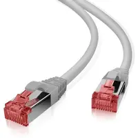 Helos Patchkabel Cat 6 S/FTP RJ45 grau 7,5m AWG27/7 LSZH GHMT