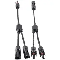 Fothermo 2-fach MC4 Parallelstecker (Paar) - Länge 30 cm