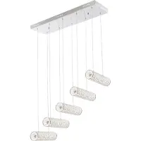 Globo Hängeleuchte Hl Chrom, 5Xled 67006-5
