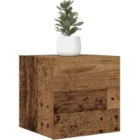 vidaXL TV-Wandschränke 2 Stk. Altholz-Optik 30,5x30x30 cm