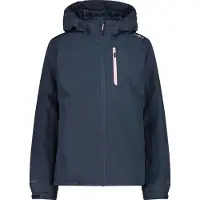 CMP Woman Jacket Fix Hood Titanio D50