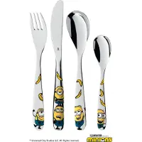 WMF Kinderbesteck-Set Minions, 4-teilig