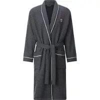 Jan Vanderstorm Bademantel Herren Baumwolle grau gestreift, XXXL 815547-0001-09995
