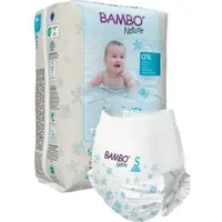 Abena Bambo Nature Schwimmwindeln, Gr. S, 7-12 kg | Packung (12 Stück)