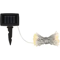 Etc-shop Solar Lichterkette, 192x LED schwarz, IP44, L 150 cm