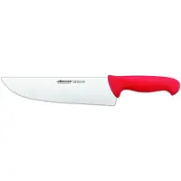 Arcos Metzgermesser Farbe - Prof 296022 aus rostfreiem Stahl Nitrum und mango ergonomisches rotes Polypropylen mit 25 cm Klinge, Vitrine