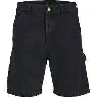 Jack & Jones Jeansshorts Jjitony 12252814 Schwarz Loose Fit